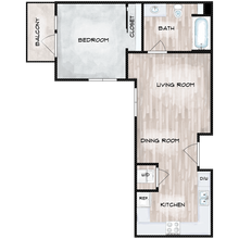 1x1 A A407 floor plan